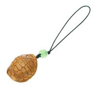 LIFKOME Schildkröte Anhänger Holz Glücksbringer Schlüsselanhänger Taschenanhänger Rucksackanhänger Schildkrötendekor Klein Leicht Tragbar