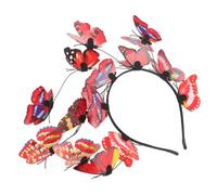 LIFKOME Schmetterling Haarreif Braut Haarschmuck Leicht Stil Romantisch Blumenhaarbändchen für Hochzeit Brautfrisur Mädchen Zubehör