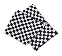 LIFKOME Schwarzer Weißer Schachbrett Schal Damen Bedruckt Polyester Winterschal Leicht Multifunktional Sonnenschutz Tuch für Alltag Geschenk