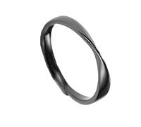 LIFKOME Unendlicher S925 925 Stück Silber Partner Ringe Verlobungsringe Paar Offener Schwarz Weiß Ring Herren Fingerschmuck