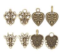 LIFKOME Vintage Kragenclips für Damen 4 Stück Cardigan und Pullover Clips aus Bronze mit Nadelverschluss Schalkragen und Strickjacken Clip für Elegante Kleidung