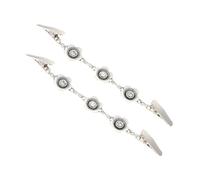 LIFKOME Zarte Vintage Pullover Schal Clips aus Zinklegierung Strickjacken Kragenclips für Damen Rutschfeste Hemdclips 2 Stück Antik Silberfarben Vielseitige Schalklammern für Kleidung