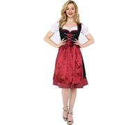 Lifos 0220 Dirndl Midi Germandress 3Tlg. Oktoberfest Gr.34 bis 52 !ORIGINAL (1300WEINROTE, 36)