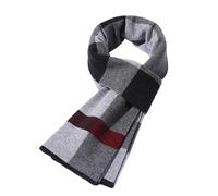 Lifup Herren Schals Dicker Kaschmir Schal, Warm Herbst und Winter Schal, Herren Classic und Elegant Plaid Schals Schwarz