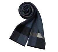 Lifup Herren Schals Dicker Kaschmir Schal, Warm Herbst und Winter Schal, Herren Classic und Elegant Plaid Schals Navy blau