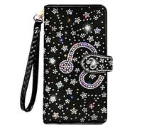 LIFUTOPIA Bling Strass Stern Leo Geldbörsen - Glitzer Sparkly Wristlet Clutch Geldbörse Kreditkarte ID Halter Große Kapazität für Damen Herren Leo
