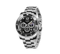 LIGE Herrenuhr, Stahl-Mondphasenuhr für Herren, Sidabras judas-1