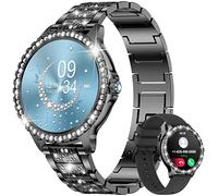 LIGE Smartwatch Damen mit Telefonfunktion, 1.32" Diamant Fitnessuhr Damen für mit Schlafmonitor, SpO2, Pulsuhr, Blutsauerstoff, Menstruationszyklus, Smart Watch Armbanduhr für IOS Android