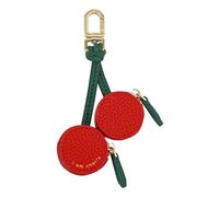 Ligficn Geldbörse mit Erdbeer-/Zitronen-Motiv, Obst-Anhänger, niedlicher Schlüsselanhänger, Mini-Tasche, Geldbörse, Münztasche, niedliches modisches Accessoire für Mädchen und Frauen, Kleine Kirsche