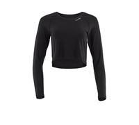 Light and Soft Cropped Long Sleeve Top AET116LS, Ultra Soft Style, Fitness Freizeit Yoga Pilates