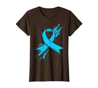 Light Blue Ribbon Prostate Cancer Awareness Men T-Shirt, Damen, Braun, 3XL