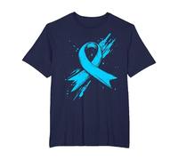 Light Blue Ribbon Prostate Cancer Awareness Men T-Shirt, Herren Große Größen, Marineblau, 6X Tall