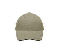 Light Brushed Sandwich Cap "MB6541" - myrtle beach Beige/Black