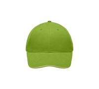 Light Brushed Sandwich Cap "MB6541" - myrtle beach Lime-Green/Beige