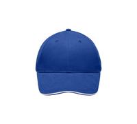 Light Brushed Sandwich Cap "MB6541" - myrtle beach Royal/White