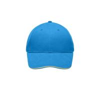 Light Brushed Sandwich Cap "MB6541" - myrtle beach Turquoise/Beige