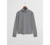 LIGHT COTTON STRIPED LS TURTLENECK M