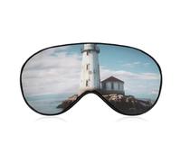 Light House Augenmaske, Seitenschlafmaske, leichte Augenbinde, Schlafmaske, Nasenpolster und Gummiband für Kinder, Frauen und Männer