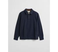 GANT - Leichtes Sacker Rib Polo-Sweatshirt evening blue - Gr. - M