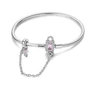 LIGHTDOG 925 Silber Schlange Kette Armband für Pandora Geeignet für europäische Charms Armband Perlen Geschenk für Frauen
