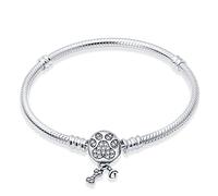 LIGHTDOG 925 Silber Schlange Kette Armband für Pandora Geeignet für europäische Charms Armband Perlen Geschenk für Frauen