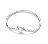 LIGHTDOG 925 Silber Schlange Kette Armband für Pandora Geeignet für europäische Charms Armband Perlen Geschenk für Frauen