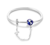 LIGHTDOG 925 Sterling Silber Schlangenkette Armband für Pandora Geeignet für europäische Charm Armband Perlenkette Damen Geschenk