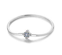 LIGHTDOG 925 Sterling Silber Schlangenkette Armband für Pandora Geeignet für europäische Charm Armband Perlenkette Damen Geschenk