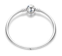 LIGHTDOG 925 Sterling Silber Schlangenkette Geeignet für Pandora Armband und European Charm Armband Halskette Perlen Damen Geschenk für Liebhaber