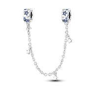 LIGHTDOG 925 Sterling Silber Sicherheitskette Charm für Europäische & Pandora Armbänder,Niedliches Geschenk Schmuck Mädchen Mode Liebe Schloss Charms