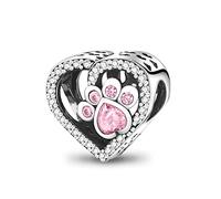 LIGHTDOG 925 Sterlingsilber Charme,Tieranhänger,Reise-Perlen,passend für Pandora-und Europäische Armbänder Frauen Geschenke Anhänger