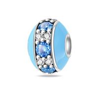 LIGHTDOG 925er Sterlingsilber-Perle, Kompatibel mit Pandora-Armbändern und Europäischen Armbändern, ein modisches Charme-Geschenk für Damen