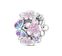 LIGHTDOG 925er Sterlingsilber-Perle, Kompatibel mit Pandora-Armbändern und Europäischen Armbändern, ein modisches Charme-Geschenk für Damen