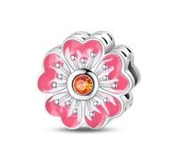 LIGHTDOG 925er Sterlingsilber-Perle, Kompatibel mit Pandora-Armbändern und Europäischen Armbändern, ein modisches Charme-Geschenk für Damen