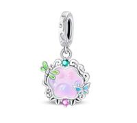 LIGHTDOG 925er Sterlingsilber-Perle, Kompatibel mit Pandora-Armbändern und Europäischen Armbändern, ein modisches Charme-Geschenk für Damen