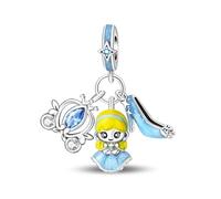 LIGHTDOG 925er Sterlingsilber-Perle, Kompatibel mit Pandora-Armbändern und Europäischen Armbändern, ein modisches Charme-Geschenk für Damen