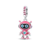 LIGHTDOG 925er Sterlingsilber-Perle, Kompatibel mit Pandora-Armbändern und Europäischen Armbändern, ein modisches Charme-Geschenk für Damen