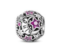 LIGHTDOG Birthstone Charms für Pandora Charm 5A Cubic Zirkonia Anhänger für europäische Armbänder Perlen 925 Sterling Silber Charms Weihnachten Geburtstag Geschenke für Frauen
