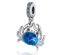 LIGHTDOG Frauen Charms 925 Sterling Silber Charms Armbänder mit Blumen Perlen,Kompatibel mit europäischen Charm für Frauen Mädchen Pandora Armbänder