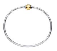 Lighthouse Creations Cape Cod Armband aus Sterlingsilber und 14 Karat Gelbgold, mit einer Kugel besetzt, 6 5 inch, Gelbgold, keine Angabe