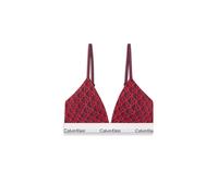Triangel-BH "LIGHTLY LINED TRIANGLE", Damen, Gr. M (38), N-Gr, seamless emblem, schwarz berry, Web, Obermaterial: 53% Baumwolle, 35% Modal, 12% Elasthan, CALVIN KLEIN UNDERWEAR, gemustert, mehrfarbig,