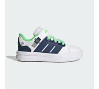 LIGHTORAMA COURT KIDS SCHUH Cloud White / Night Indigo / Screaming Green 34