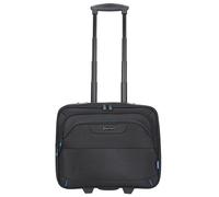 LIGHTPAK Trolley BRAVO 1 Executive Line, Hauptfach/Laptopfach/Fächerfach/Reißverschlussfach mit Organizerteil, Teleskop-Schiebegriff, Rollen, schwarz