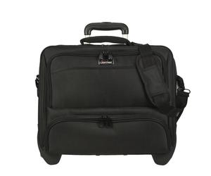 Lightpak Business Laptop Notebook 17" 42cm Koffer Trolley Aktentasche SKY Pilotenkoffer 46115 - schwarz Textil 46115