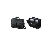 LIGHTPAK Executive Line LIMA - Notebook-Tasche - Schwarz mit silbergrauen Applikationen (46029)