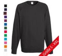 LIGHTWEIGHT RAGLAN SWEAT | Sweatshirt Unisex – Leichtes Sweatshirt mit Raglanärmeln, Baumwolle/Polyester Mix fuchsia M
