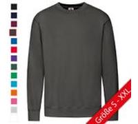 LIGHTWEIGHT SET-IN SWEAT | Leichtes Unisex Sweatshirt – 80% Baumwolle, 20% Polyester, Baumwoll-Lycra® Bündchen, Casual Pullover für Herren & Damen flaschengrün XL