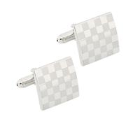 LIGIGWASH 1 Paar Klassische Rostfreie Manschettenknöpfe für Herren Quadratisch Elegant Business und Hochzeitshemden