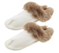 LIGIGWASH 2 Paar Flauschige Herausnehmbare Plüsch Schuheinlagen für Damen Größe 40 41 Atmungsaktive Clogs Einlegesohlen Dicke Winter Fußwärmer
