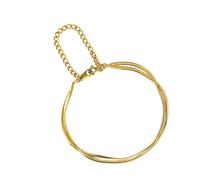 LIGIGWASH Edelstahl Schlangenkette Armband Damen Doppellagig Flach Snake Chain Elegant Fußkettchen Modisch Kratzfest Komfortabel für Alltag Party Reise